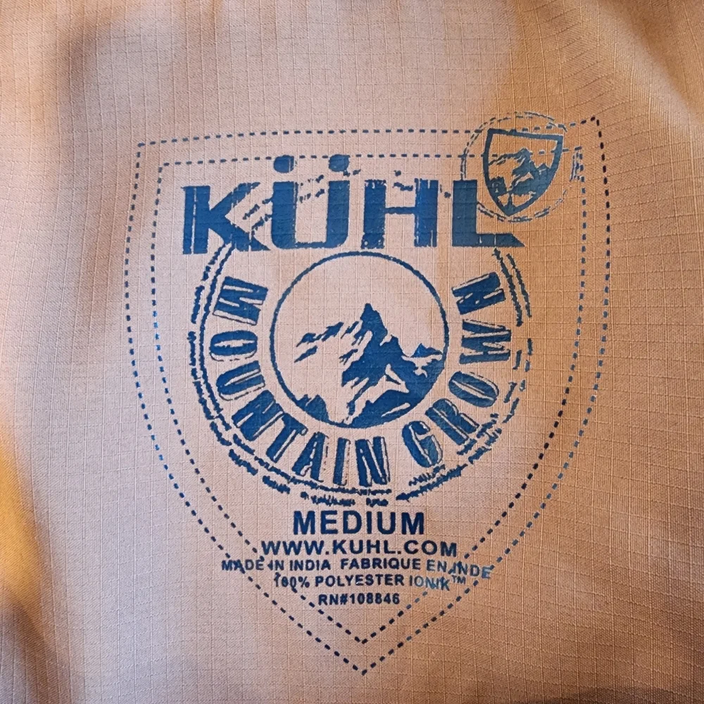 Kuhl Konquer Shirt Lightweight UPF 30 Sun Protection Casual Pearl Snap size Med
